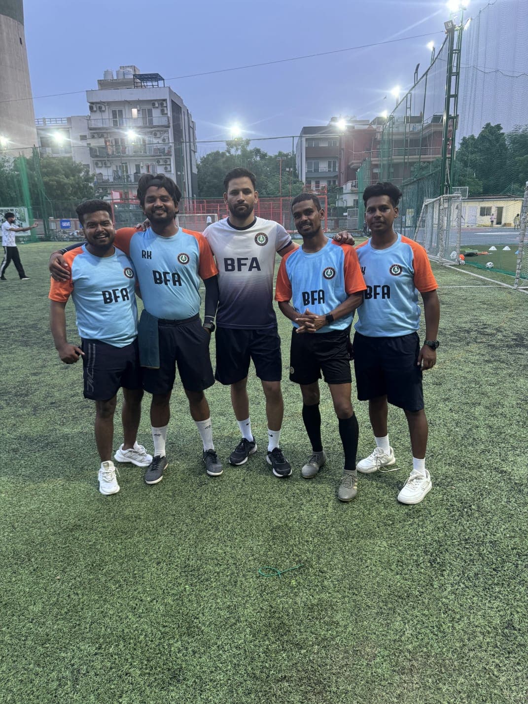 Bharat Football Academy team on the pitch
